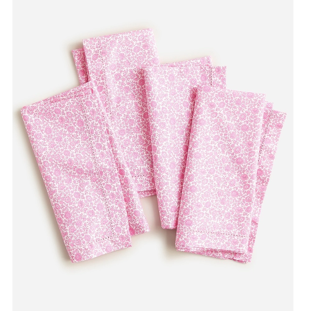 BUNDLE  of  5 Sets JCREW  NAPKINS IN LIBERTY FABRIC  FOUR PCS NWT - Picture 3 of 6